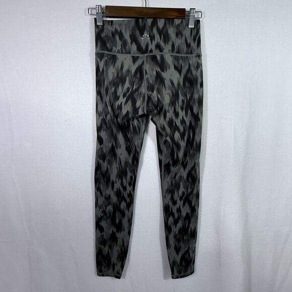 Varley Gray Animal Print Watercolor Luna 7/8 Leggings Women's Size S Athleisure - Picture 2 of 9